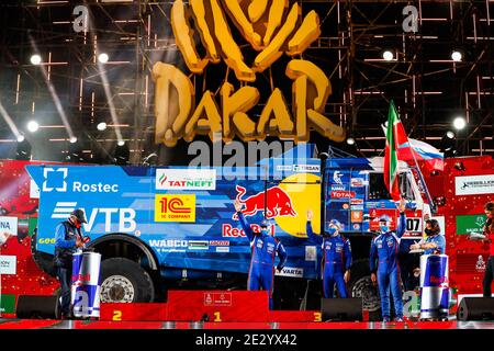 507 Sotnikov Dmitry (rus), Akhmadeev Russan (rus), Akhmazianov Ilgiz (rus), Kamaz, Kamaz - Master, Camion, camion durante il / LM Foto Stock