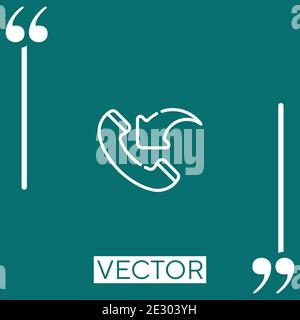 Icona vettore in entrata icona lineare. Linea tratto modificabile Illustrazione Vettoriale