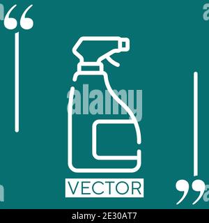 Icona vettore irroratrice di irrigazione icona lineare. Linea tratto modificabile Illustrazione Vettoriale