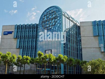 Edificio del canale televisivo WDR a Duesseldorf in Germania Foto Stock