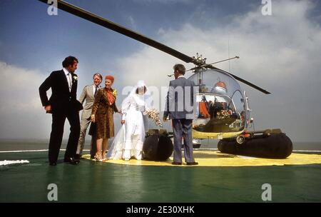 Sealand il giorno di nozze del principe Michael Bates maggio 1979 Foto Stock