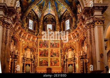 All'interno della Cattedrale di Valencia, Valencia, Spagna Foto Stock