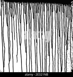 Tracce di vernice nera sulla parete. Grunge texture. Vernice sfondo. Illustrazione vettoriale Illustrazione Vettoriale