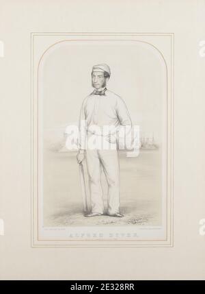 Alfred John Day Diver Cricketer 1823 - 1876 Foto Stock