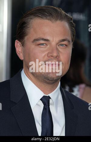 Leonardo DiCaprio arriva per la prima L.A. di "Inception" tenutasi al Chinese Theatre di Los Angeles, CA, USA il 13 luglio 2010. Foto di Baxter/ABACAPRESS.COM Foto Stock