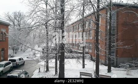 Städtisches Klinikum Görlitz gGmbH, Krankenhaus, Haus A, Stazione AII Corona Foto Stock