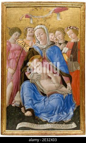 Madonna dell'umiltà- 1433 Domenico di Bartolo. Foto Stock
