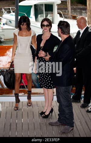 (L-R) Valeria Solarino, Paz Vega e Moritz Bleibtreu arrivano al Lido per assistere alla fotocellula del film 'Vallanzasca - gli Angeli del Male' durante il 67° Festival Internazionale del Cinema di Venezia, a Venezia, il 6 settembre 2010. Foto di Nicolas Genin/ABACAPRESS.COM Foto Stock