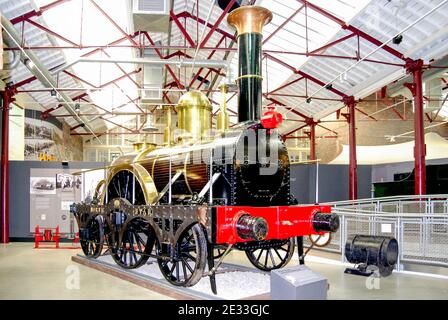 Il 'North Star' locomotiva a vapore, Swindon 'STEAM' Museo Ferroviario, Swindon, Wiltshire, Inghilterra, Regno Unito Foto Stock