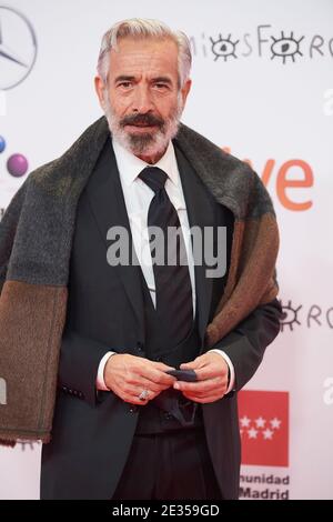 16 gennaio 2021, Madrid, Madrid, Spagna: Imanol Arias partecipa al 26° premio Jose Maria Forque red carpet al Palacio de Congresos IFEMA il 16 gennaio 2021 a Madrid, Spagna (Credit Image: © Jack Abuin/ZUMA Wire) Foto Stock