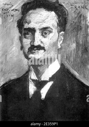 Ludwig Frank Ritratto di Lovis Corinto 1914. Foto Stock