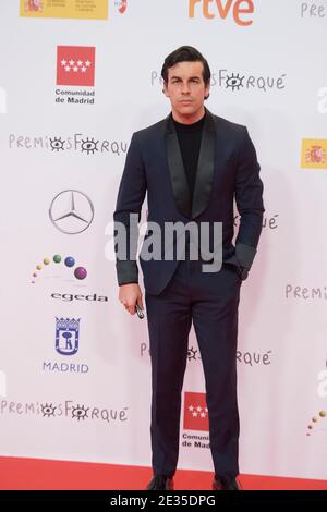 16 gennaio 2021, Madrid, Madrid, Spagna: Mario Casas partecipa al 26° premio Jose Maria Forque red carpet al Palacio de Congresos IFEMA il 16 gennaio 2021 a Madrid, Spagna (Credit Image: © Jack Abuin/ZUMA Wire) Foto Stock