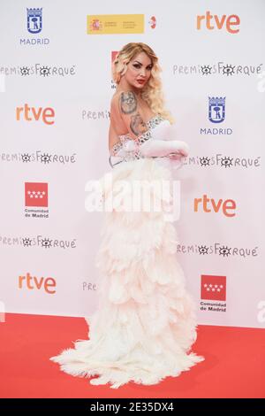 16 gennaio 2021, Madrid, Madrid, Spagna: Daniela Santiago partecipa al 26° premio Jose Maria Forque red carpet al Palacio de Congresos IFEMA il 16 gennaio 2021 a Madrid, Spagna (Credit Image: © Jack Abuin/ZUMA Wire) Foto Stock