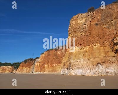 Vuota praia da Vau a Portimao, Costa dell'algarve, Portogallo Foto Stock