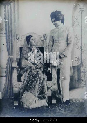 Maharaja Man Singh II e Maharani Gayatri Devi. Foto Stock