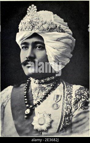 Maharaja Nripendra Narayan di Cook Behar. Foto Stock