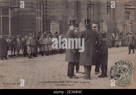 Maisdemo Parigi 1906 Honoratioren. Foto Stock