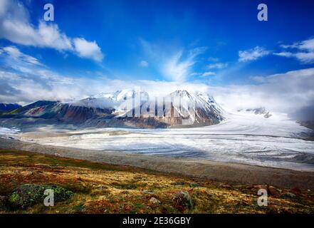 Catena montuosa di 'Altai Tavan Bogd' Foto Stock