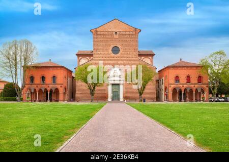 Ferrara, Italia. Chiesa di San Cristoforo alla Certosa Foto Stock