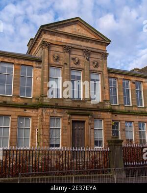 La scuola elementare Ayr Grammar, recentemente ristrutturata, Ayr, South Ayrshire, Scozia, Foto Stock