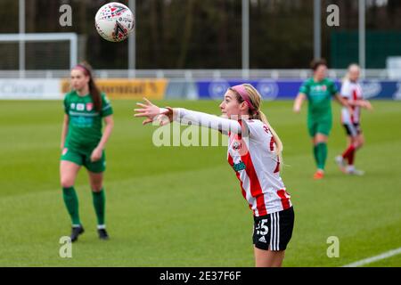 Burton Upon Trent, Regno Unito. 02nd Jan, 2021. Durante la partita del Campionato Femminile tra Sheffield United e Coventry United al St George's Park di Burton Upon Trent, Inghilterra. Credit: SPP Sport Press Photo. /Alamy Live News Foto Stock