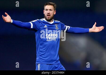 Ipswich, Regno Unito. 9 gennaio 2021. Luke Chambers di Ipswich Town è visto durante la partita Sky Bet League One tra Ipswich Town e Swindon Town a Portman Road. Credit: Richard Calver/SOPA Images/ZUMA Wire/Alamy Live News Foto Stock