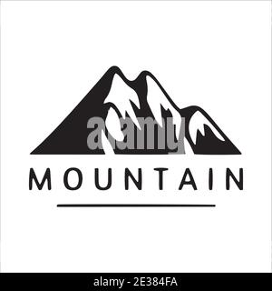 Simbolo del logo della montagna Illustrazione Vettoriale