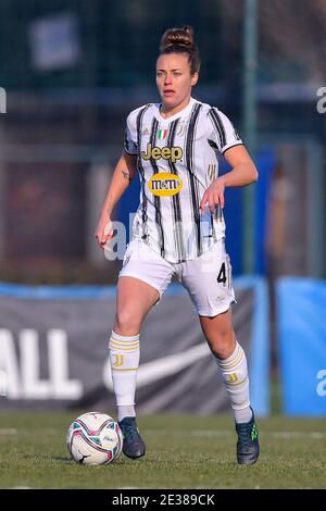 Aurora Galli (4° FC Juventus) durante la Serie UNA partita femminile tra FC Inter e FC Juventus al Suning Sport Center YDC di Milano Foto Stock