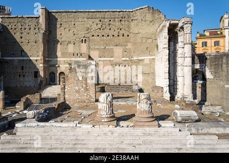 Foro Romano. Fori imperiali dell'Imperatore Augusto. Roma, Italia Foto Stock