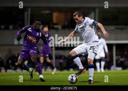 Il Ruud Vormer del Club ha ritratto in azione durante una partita di calcio tra Beerschot VA e Club Brugge, domenica 17 gennaio 2021 ad Anversa, il giorno 20 del Foto Stock