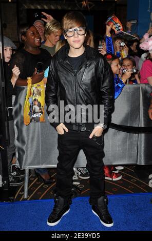 Justin Bieber arrivò per la prima di Dreamorks Pictures' 'Megamind' a Los Angeles, CA, USA il 30 ottobre 2010. Foto di Lionel Hahn/ABACAPRESS.COM Foto Stock