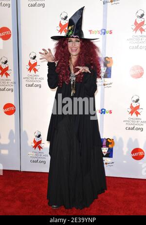 Melora Hardin arriva per il 17 ° sogno annuale Halloween a beneficio dei bambini colpiti dalla Fondazione Aids, a Barker Hangar a Los Angeles, CA, USA il 30 ottobre 2010. Foto di Lionel Hahn/ABACAPRESS.COM Foto Stock