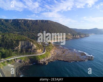 Aereo del Sea Cliff Bridge a nord di Wollongong New Galles del Sud Australia Foto Stock