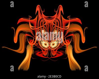 Ox astratto / Bull Face Design Foto Stock