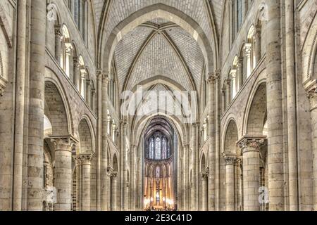 Cattedrale di le Mans, Francia, immagine HDR Foto Stock