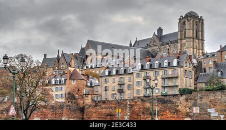 Cattedrale di le Mans, Francia, immagine HDR Foto Stock