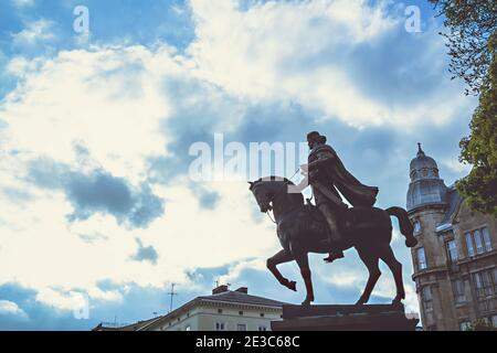 Monumento a Re Danilo Galitsky - profilo laterale Foto Stock