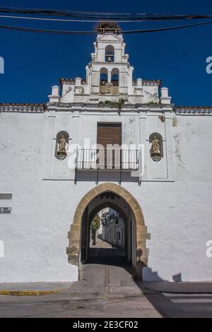 Zafra è una città moresca della provincia di Badajoz, Estremadura, Spagna, la capitale di Zafra - Río Bodión, città natale del maestro di scacchi Fray Ruy Lopez. Foto Stock