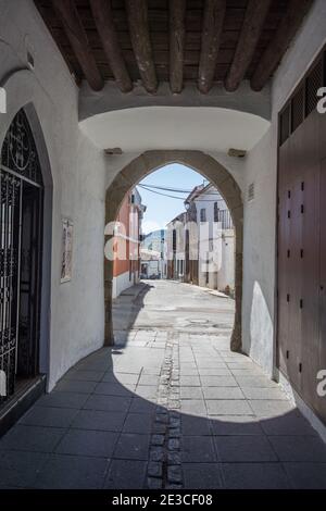 Zafra è una città moresca della provincia di Badajoz, Estremadura, Spagna, la capitale di Zafra - Río Bodión, città natale del maestro di scacchi Fray Ruy Lopez. Foto Stock