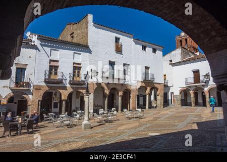 Zafra è una città moresca della provincia di Badajoz, Estremadura, Spagna, la capitale di Zafra - Río Bodión, città natale del maestro di scacchi Fray Ruy Lopez. Foto Stock