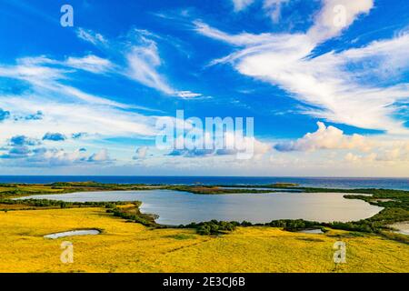 Lo stagno di Salines è situato nel sud della Martinica ed è stato un luogo di Ramsar dal 15 settembre 2008. Foto Stock