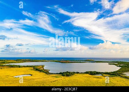 Lo stagno di Salines è situato nel sud della Martinica ed è stato un luogo di Ramsar dal 15 settembre 2008. Foto Stock