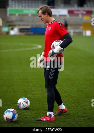 Charlton portiere atletico Ashley Maynard-Brewer Foto Stock