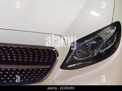 Belgrado, Serbia - 29 marzo 2019: MERCEDES. Salone internazionale dell'automobile di Belgrado. Mostra auto. Foto Stock