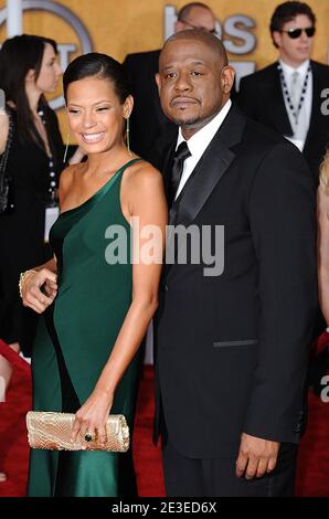 Forest Whitaker e Keisha Whitaker in arrivo per la 15° cerimonia annuale degli attori della gilda Awards, tenutasi presso l'auditorium Shrine di Los Angeles, CA, USA il 25 gennaio 2009. Foto di Lionel Hahn/ABACAPRESS.COM Foto Stock