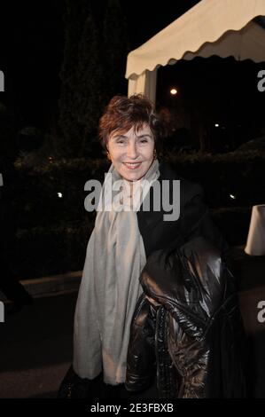 L'ex primo ministro francese Edith Cresson partecipa alla cena annuale "Crif" (consiglio di rappresentanza della comunità ebraica francese), tenutasi a Pavillon d'Armenonville, Parigi, Francia il 2 marzo 2009. Foto di Ammar Abd Rabbo/ABACAPRESS.COM Foto Stock