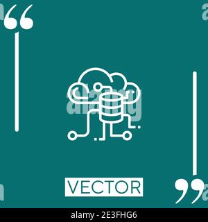 Icona vettore di migrazione icona lineare. Linea stroked modificabile Illustrazione Vettoriale