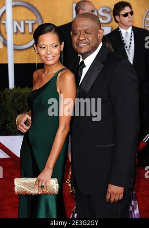 Forest Whitaker e Keisha Whitaker in arrivo per la 15° cerimonia annuale degli attori della gilda Awards, tenutasi presso l'auditorium Shrine di Los Angeles, CA, USA il 25 gennaio 2009. Foto di Lionel Hahn/ABACAUSA.COM (nella foto : Forest Whitaker, Keisha Whitaker) Foto Stock