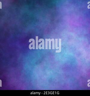 illustrazione astratta della nebulosa blu e viola Foto Stock