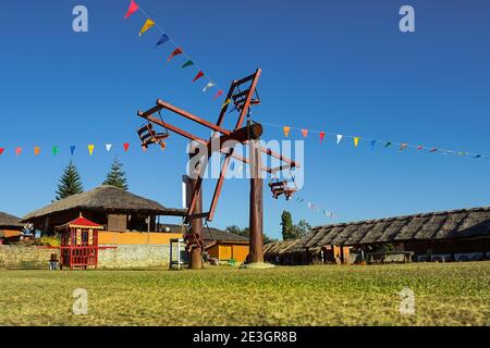 Maehongson, Thailandia - 13 dicembre 2020: Santichon Village un piccolo Yunnan cinese le famose destinazioni di viaggio a Pai, Maehongson. Foto Stock